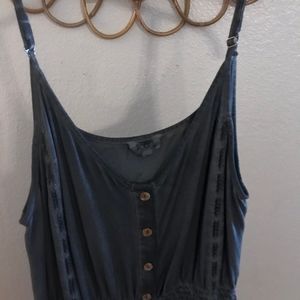 POL Gray Lace Dress/Top size L